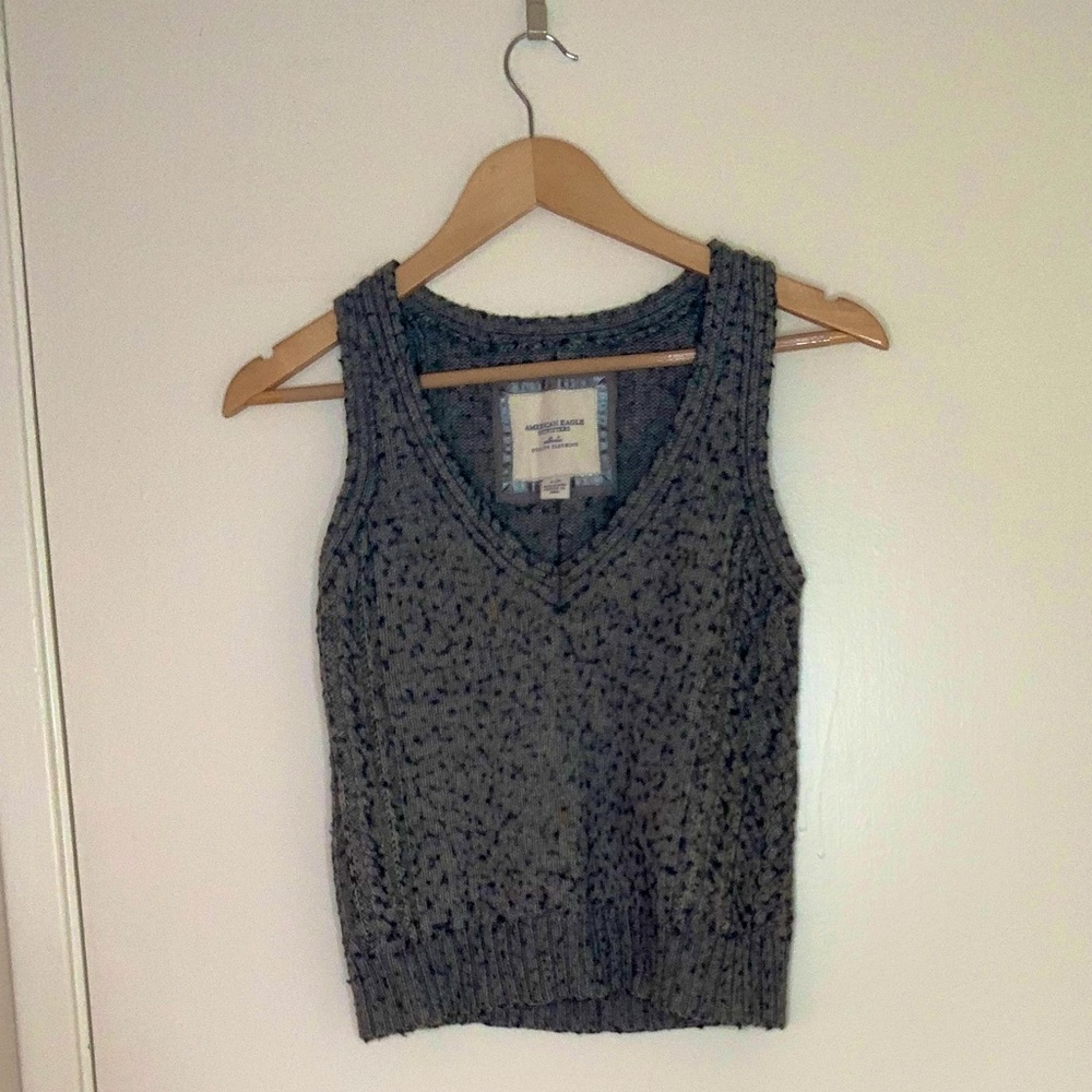 Gray American Eagle Sweater Vest - image 1